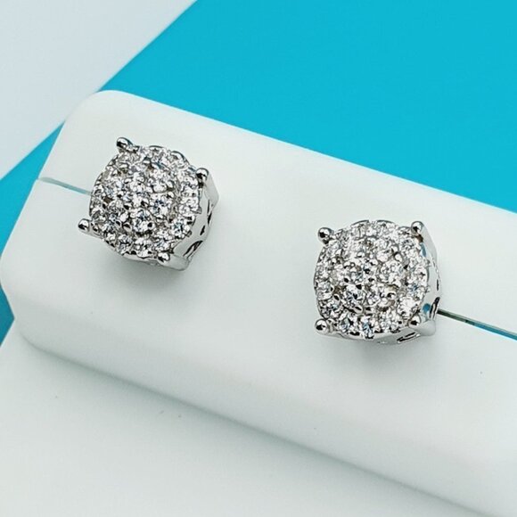 "925 Sterling Silver CZ Beautiful Earrings for Women, 1USPAR4214 - Picture 3 of 11